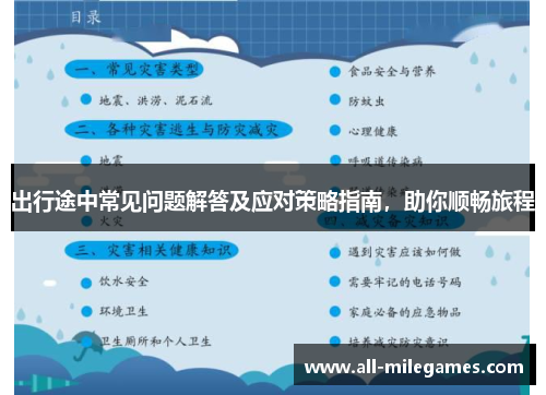 出行途中常见问题解答及应对策略指南，助你顺畅旅程
